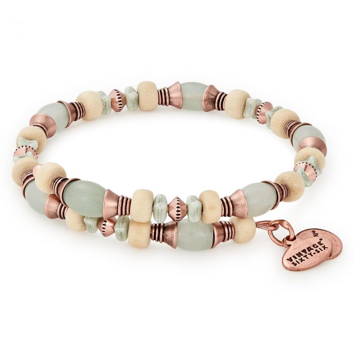 Alex And Ani Milkweed Grove Beaded Wrap Bracelet Rafaelian Rose Gold Finish Alex And Ani Milkweed Grove Beaded Wrap Bracelet Rafaelian Rose Gold Finish