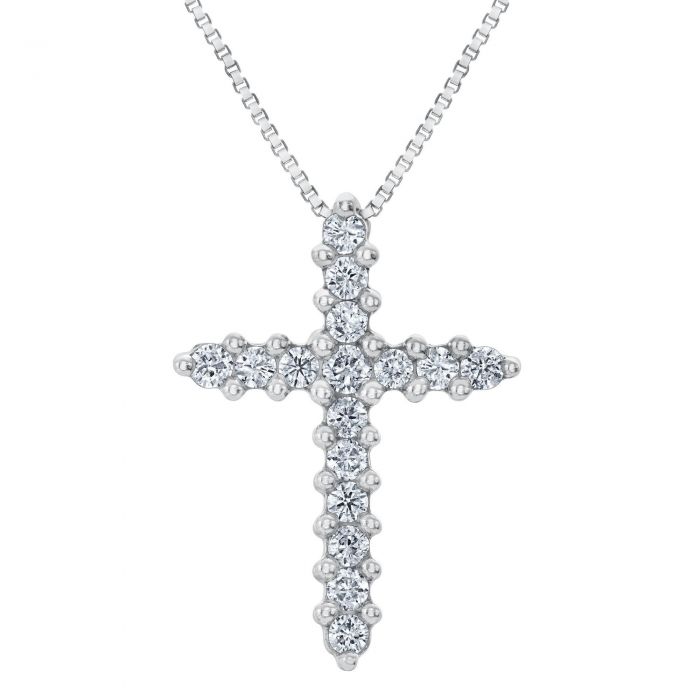 Diamond Cross Pendant 1 4ctw