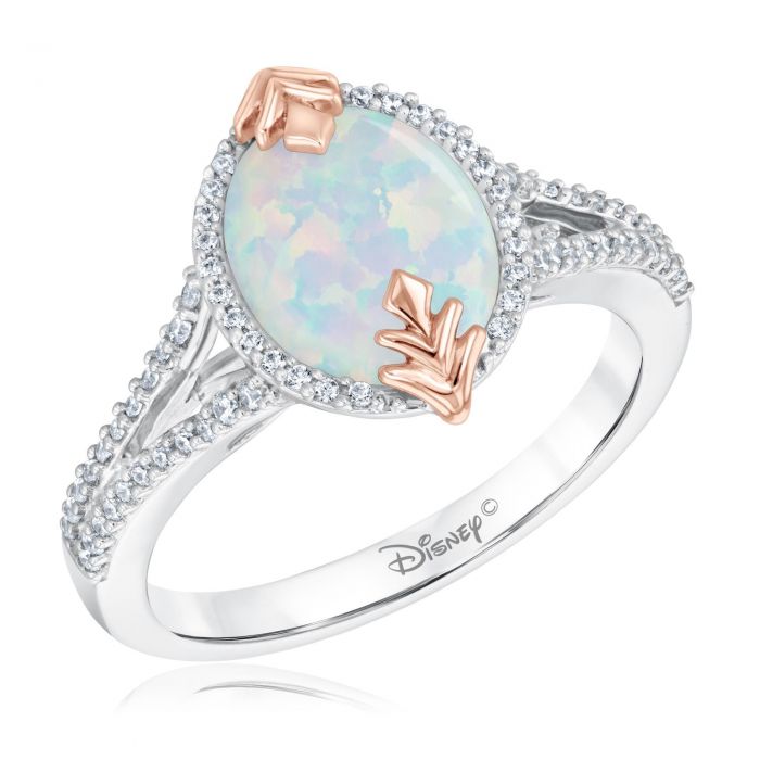 Enchanted Disney Fine Jewelry Elsa's Frozen 2 Created Opal and Diamond