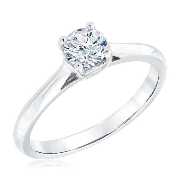 Exclusive REEDS Signature Round Diamond Solitaire Engagement Ring 1/2ct
