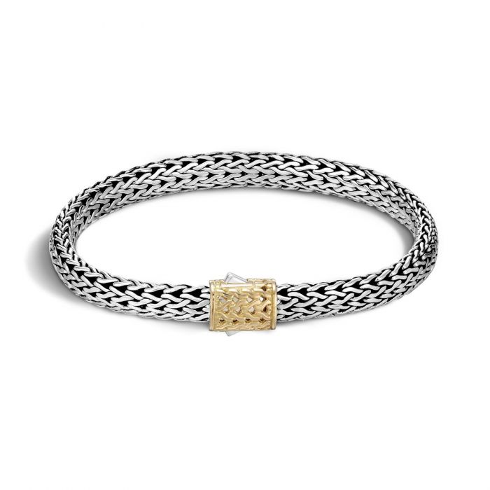 John Hardy Clic Chain 6 5mm Two Tone Bracelet John Hardy Clic Chain 6 5mm Two Tone Bracelet