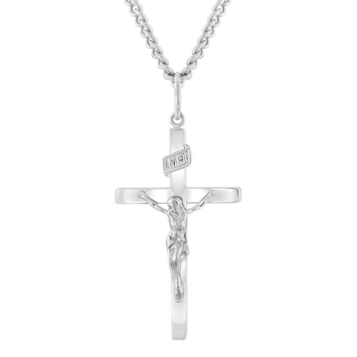 Men S Crucifix Pendant Necklace Reeds Jewelers - Pendants For Mens Chains Men S Crucifix Pendant Necklace Reeds Jewelers - Pendants For Mens Chains