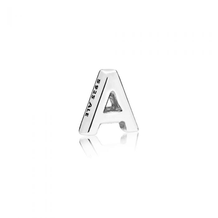 Silver-tone NEW Letter P w/ Crystals Floating Locket Charm