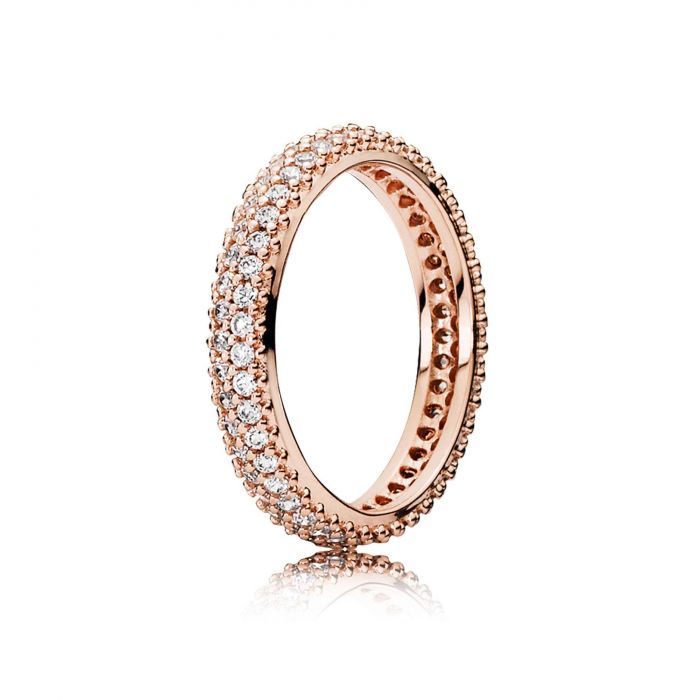 925 Sterling Silver CZ Designer Inspired Stackable Eternity Band Rings