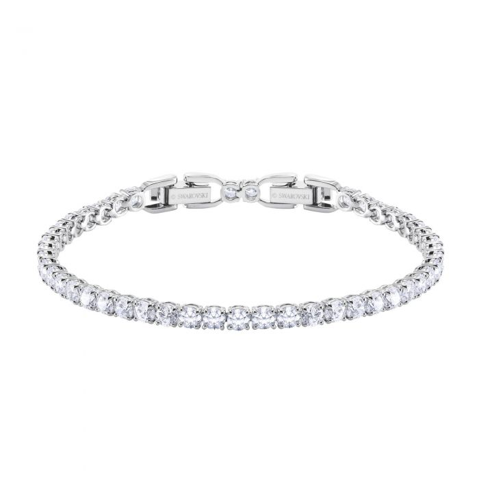 Swarovski Crystal Deluxe White Rhodium Plated Tennis Bracelet Swarovski Crystal Deluxe White Rhodium Plated Tennis Bracelet