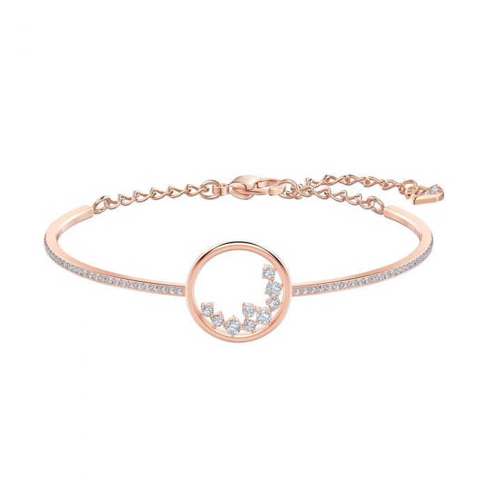Swarovski Crystal North Clear Rose GoldTone Bangle Bracelet REEDS