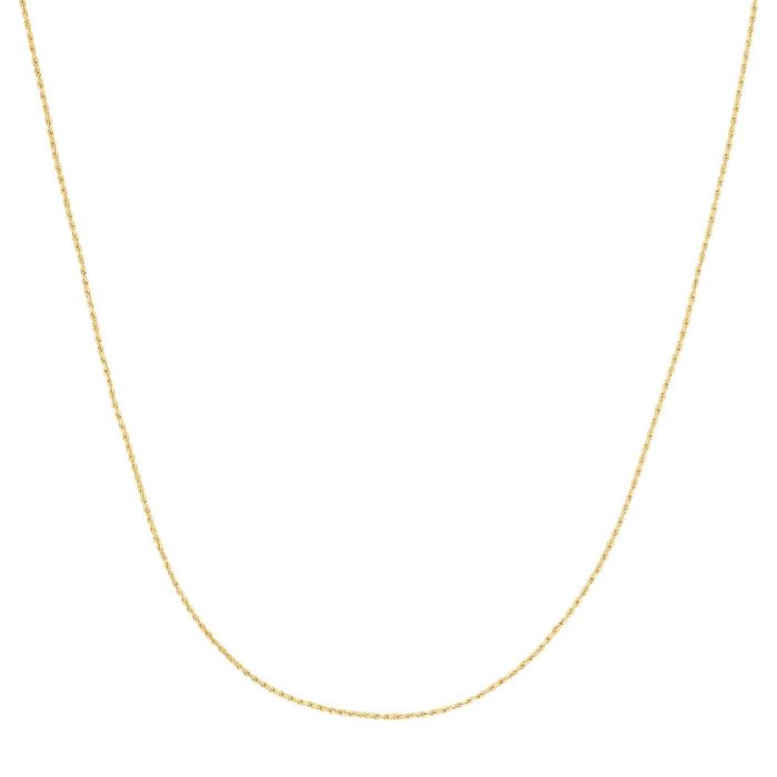 10K Solid White Gold Llite Rope Chain 18 Inch