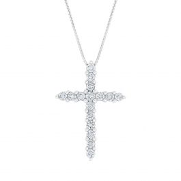 Diamond Cross Pendant 1/2ctw | REEDS Jewelers