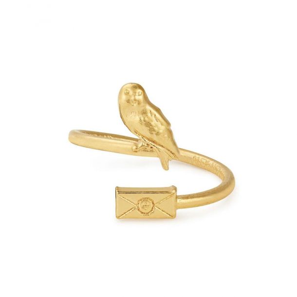 Alex And Ani Harry Potter Owl Post Ring Wrap Gold Plated Reeds Jewelers