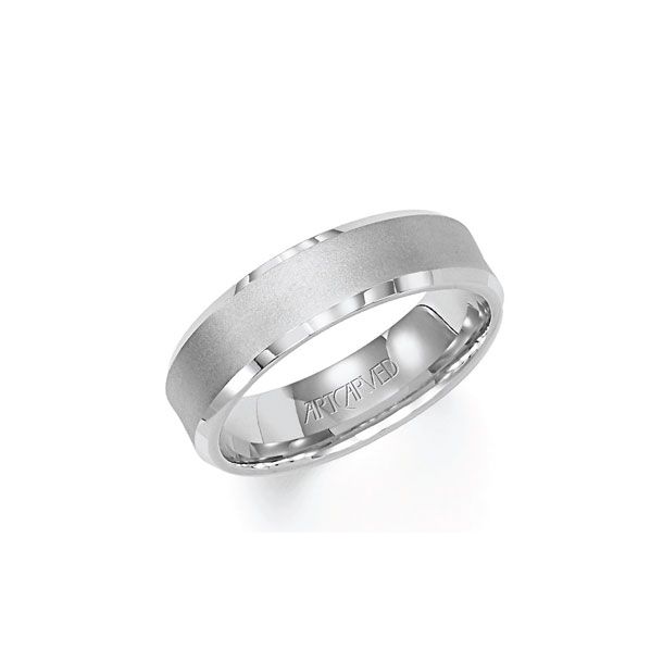 ArtCarved White Gold Comfort Fit Band 6mm REEDS Jewelers