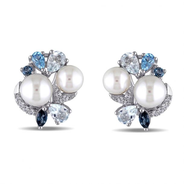 Sterling silver earrings,cross earrings,religious earrings,vintage Akoya pearl earrings,925 heart shape earrings