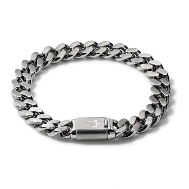 Regetta Jewelry Stainless Steel Mens Mechanic Style Silver Color Bracelet Link Chain 9