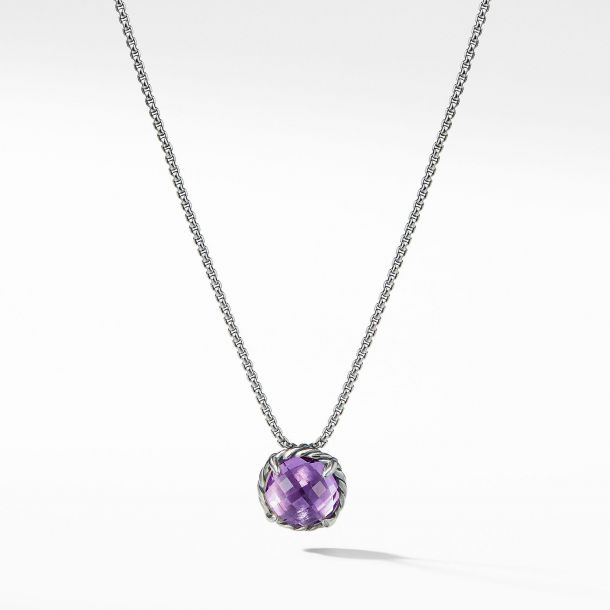 David Yurman Châtelaine Pendant Necklace with Amethyst REEDS Jewelers