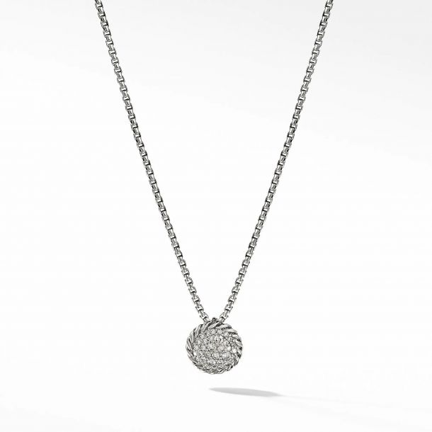 David Yurman Petite Pavé Pendant Necklace With Diamonds Reeds Jewelers - David Yurman Petite Pavé Pendant Necklace With Diamonds David Yurman Petite Pavé Pendant Necklace With Diamonds Reeds Jewelers - David Yurman Petite Pavé Pendant Necklace With Diamonds