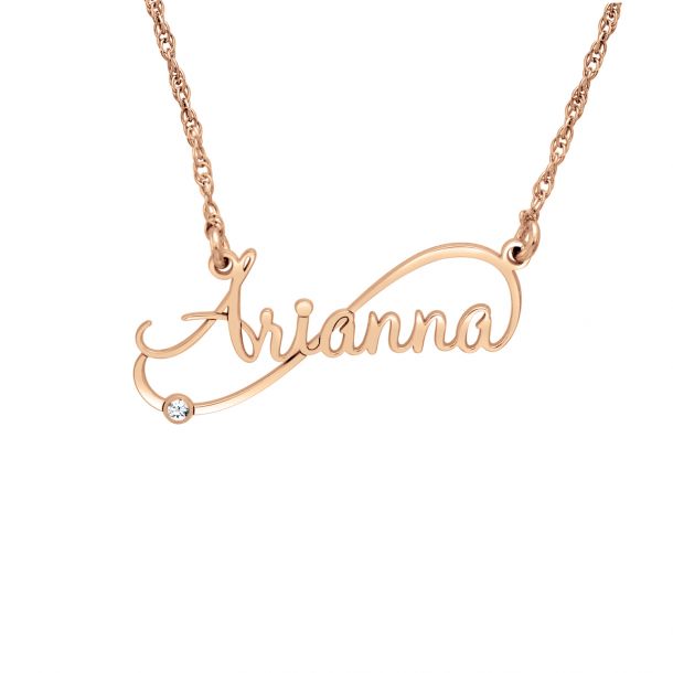Diamond Personalized Name Necklace on 