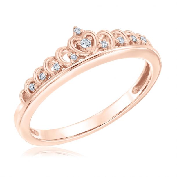 rose gold tiara ring