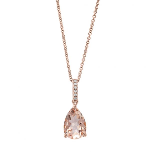 Effy Rose Gold Morganite and Diamond 