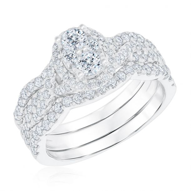 Details about   2 Round Cut Yellow Engagement Wedding Bridal Promise Designer Ring 14k Rose Gold 