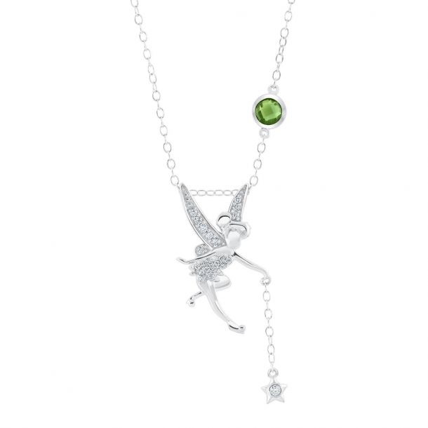 Enchanted Disney Fine Jewelry Diamond Tinkerbell Pendant 1/10ctw
