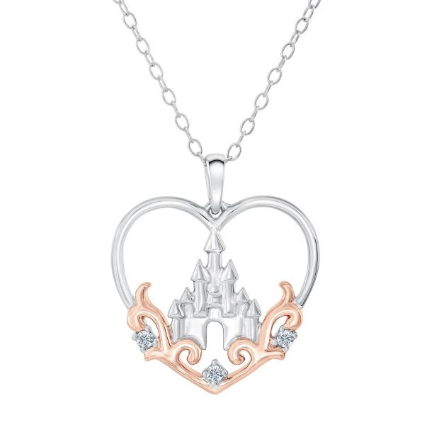 Enchanted Disney Fine Jewelry Princess Castle Diamond Heart Pendant 1 20ctw Reeds Jewelers - Magic Of Disney Heart Pendant Necklace Enchanted Disney Fine Jewelry Princess Castle Diamond Heart Pendant 1 20ctw Reeds Jewelers - Magic Of Disney Heart Pendant Necklace