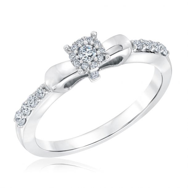 Enchanted Disney Snow White Diamond Promise Ring 1/4ctw | REEDS Jewelers
