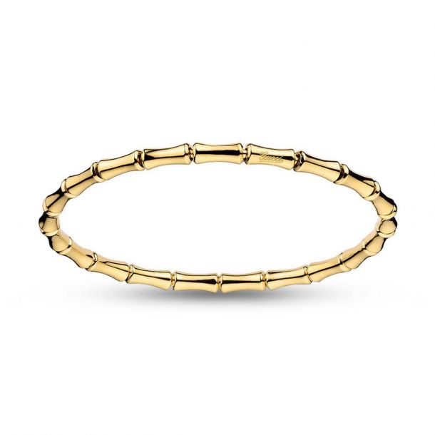 Gucci Bamboo Thin Bracelet in Yellow Gold REEDS Jewelers