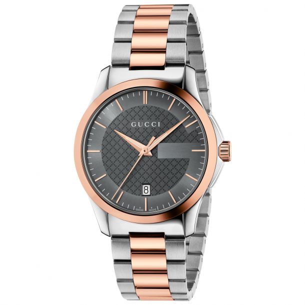 2 tone gucci watch