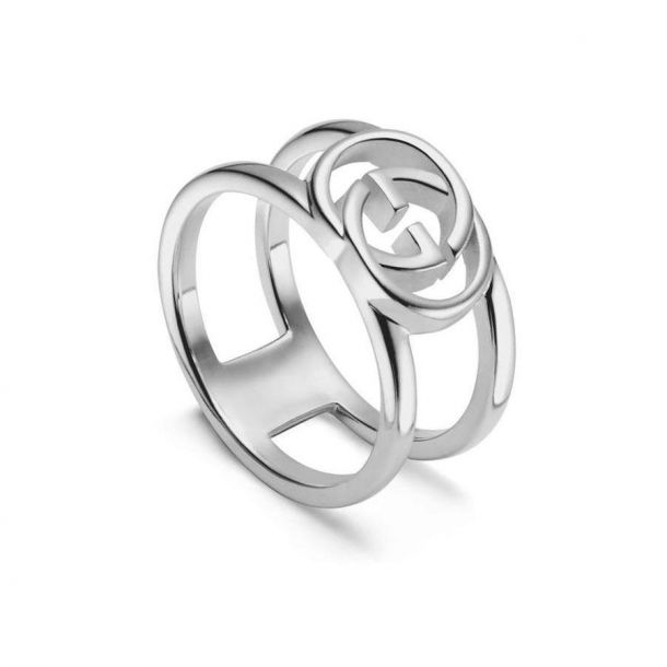 Gucci Sterling Silver Interlocking G Ring 9mm Reeds Jewelers