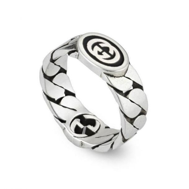 Gucci Wide Ring with Interlocking G 