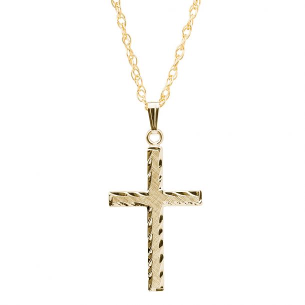 DiamondJewelryNY 14kt Gold Filled Cross Pendant
