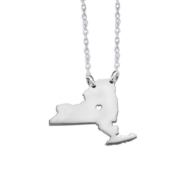 Alison And Ivy Home Is Where The Heart Is State Necklace 13mm Reeds Jewelers