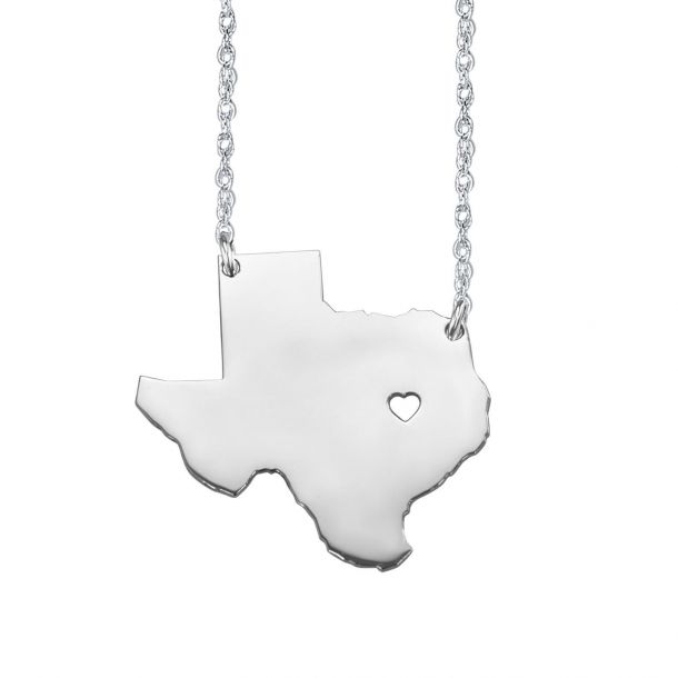 Alison And Ivy Home Is Where The Heart Is State Necklace 26mm Reeds Jewelers