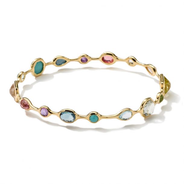 IPPOLITA Gold Rock Candy Bangle in Multi-Stone | REEDS Jewelers