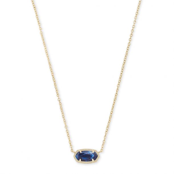 Kendra Scott Elisa Pendant Necklace In Cobalt Howlite Reeds Jewelers