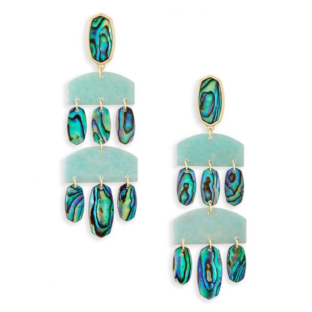 Kendra Scott Emmet Earrings In Abalone S And Ite Mix Gold Plated Reeds Jewelers Kendra Scott Emmet Earrings In Abalone, Kendra Scott Emmet Chandelier Earrings