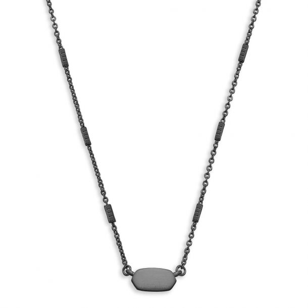 Kendra Scott Fern Necklace In Gunmetal Plated Reeds Jewelers