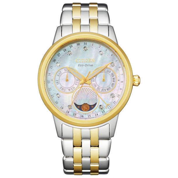 Ladies' Citizen Eco-Drive Diamond Two-Tone Watch FD0004-51D