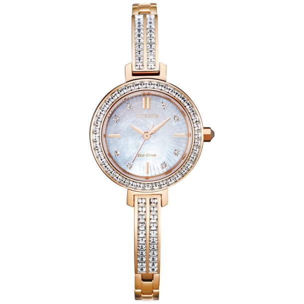 citizen rose gold watch womens