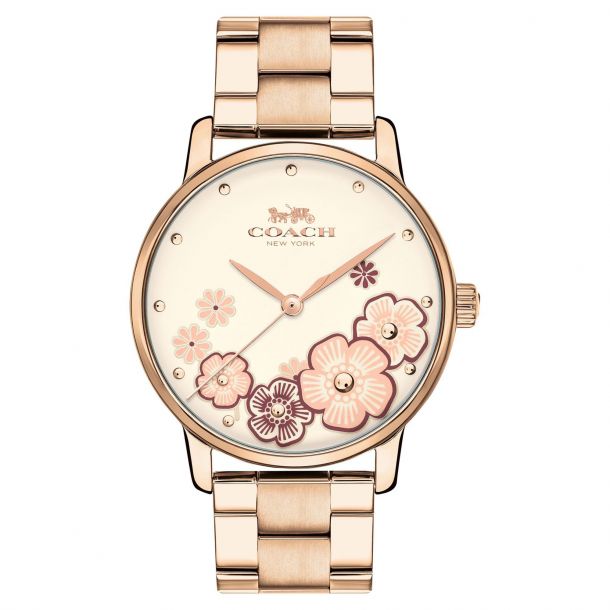 Coach watch with flowers clearance