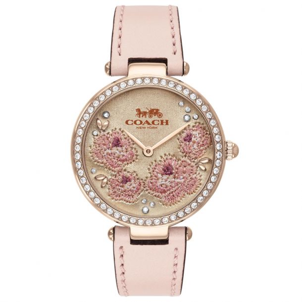coach watch women's pink