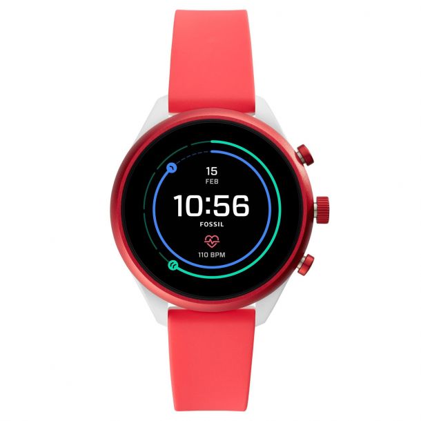 fossil smartwatch red