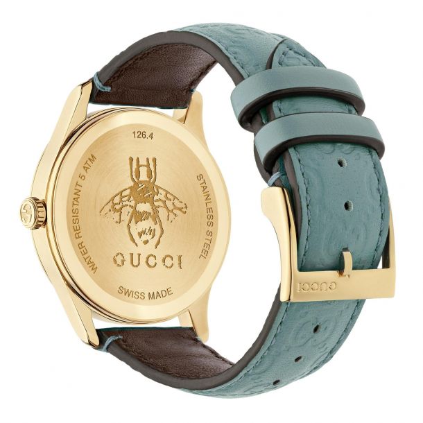 Ladies' Gucci G-Timeless Blue Leather 