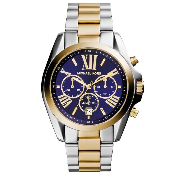 Two-Tone Bradshaw Chronograph Navy Dial 