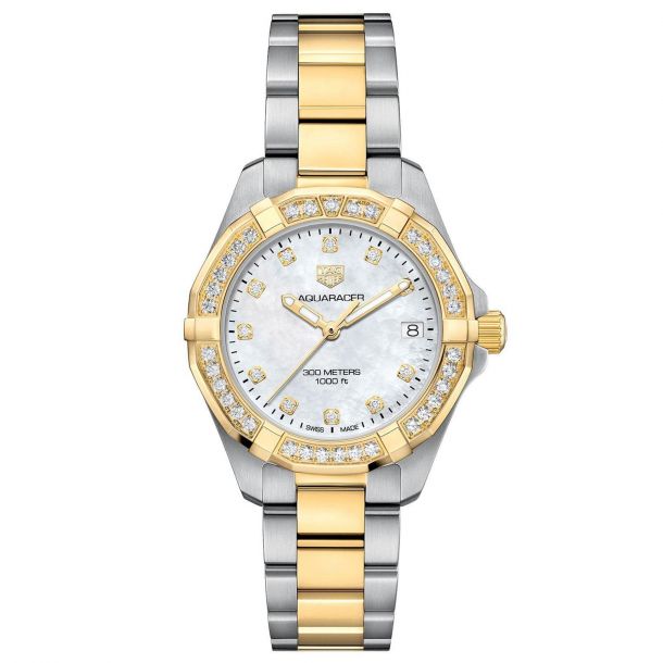 Ladies Tag Heuer Aquaracer Quartz Watch Wbd1323 Bb0320 Reeds Jewelers