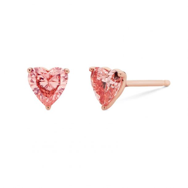 Lightbox Heart Cut Pink Lab Grown Diamond Stud Earrings 1ctw Reeds Jewelers Lightbox Heart Cut Pink Lab Grown Diamond Stud Earrings 1ctw Reeds Jewelers