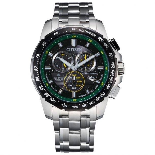 Men's Citizen Eco-Drive Chronograph Stainless Steel Watch BL5578-51E |  REEDS Jewelers