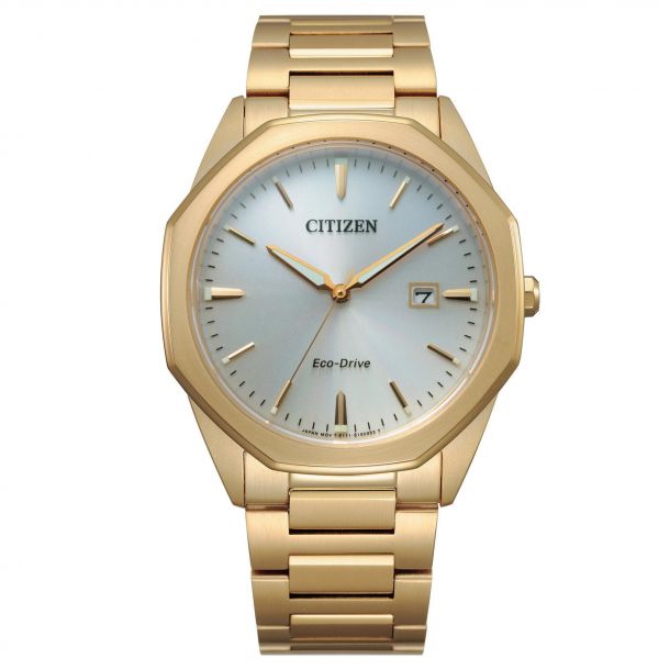 Citizen Eco-Drive Corso Gold-Tone Watch 