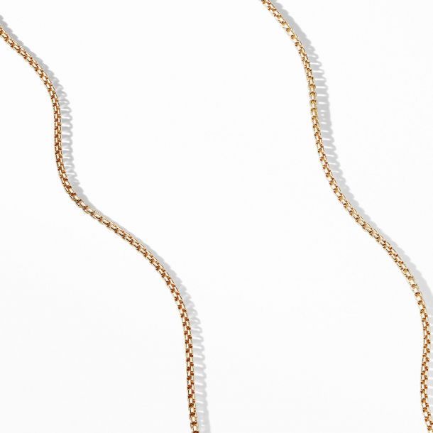 Box Chain Necklace in 18k Gold 
