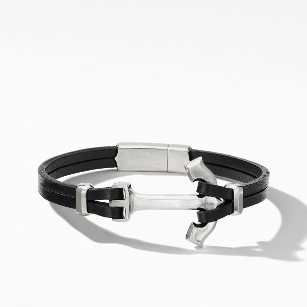 Men S David Yurman Maritime Anchor Black Leather Wrap Bracelet Reeds Jewelers - David Yurman Leather Bracelet Men S David Yurman Maritime Anchor Black Leather Wrap Bracelet Reeds Jewelers - David Yurman Leather Bracelet