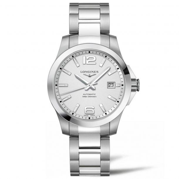 Men's Longines Conquest 39mm Automatic Watch L37764766 | REEDS Jewelers